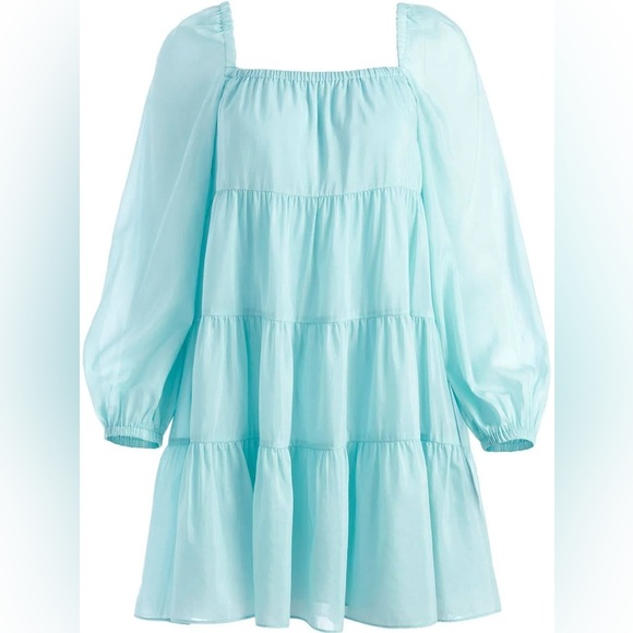 Alice + Olivia | Rowen Tiered Tunic Minidress - Picture 3 of 6